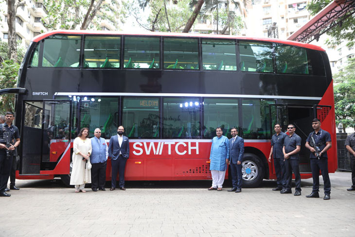 Switch Launches India's First Double Decker AC Electric Bus