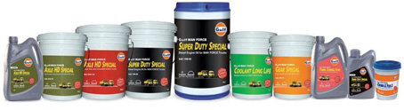 Gulf's range of products Gulf's range of products