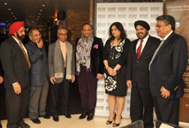 Srichand and Gopichand Hinduja with the Asian Who's Who awardees