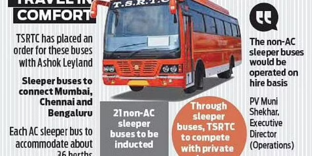 ALL bags order to supply 16 AC sleeper buses to Telangana