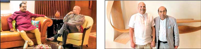 High Commissioner Moragoda bids farewell to Adani, Hinduja